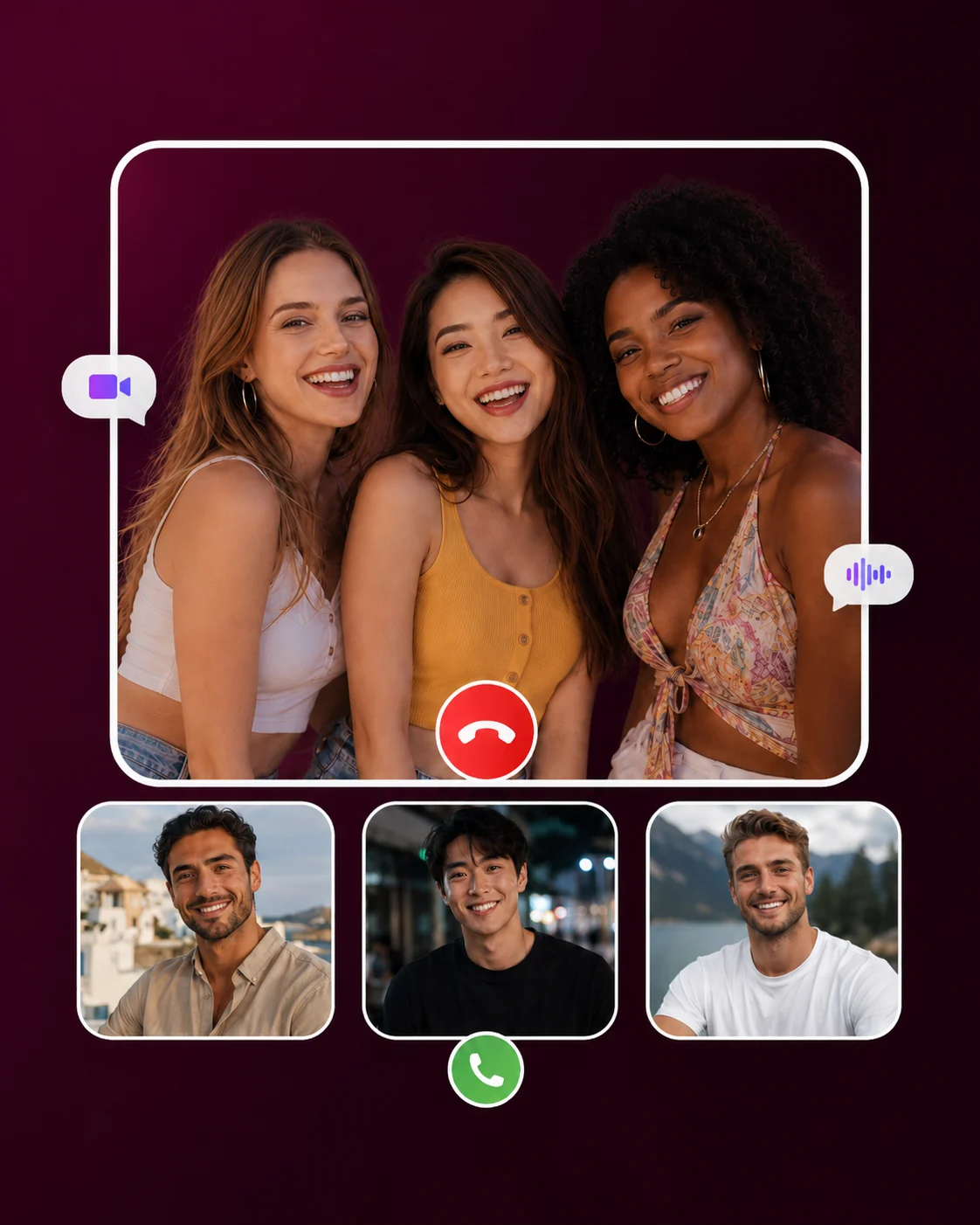 1v1chatで成人女性とビデオチャット